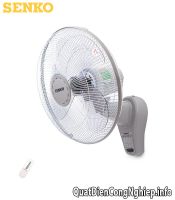 Quạt treo tường Senko TR1683 (có remote)